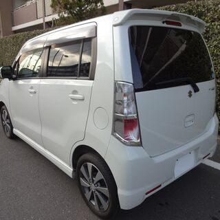 込プライス２６万８千円 ワゴンＲスティングレー Ｔ ターボ パール パドルシフト 検４年１１月 機関良好の画像