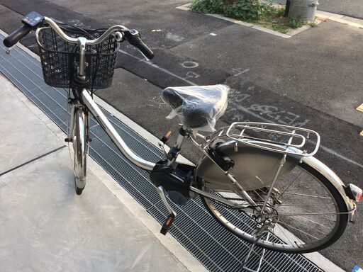 地域限定送料無料　パナソニック　ビビ　PX　バッテリー新品　新基準　シルバー　ナチュラ　アシスタ　神戸市　電動自転車
