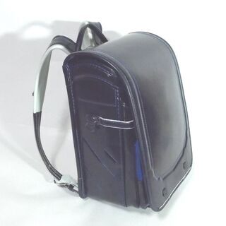 【取引完了】ランドセル（男子）★ネイビー/青ステッチ★軽量●中古良品