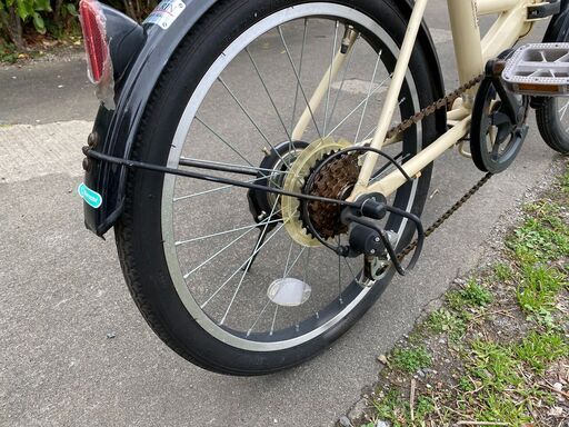 折りたたみ自転車 丸石 ROXY 20インチ ベージュ