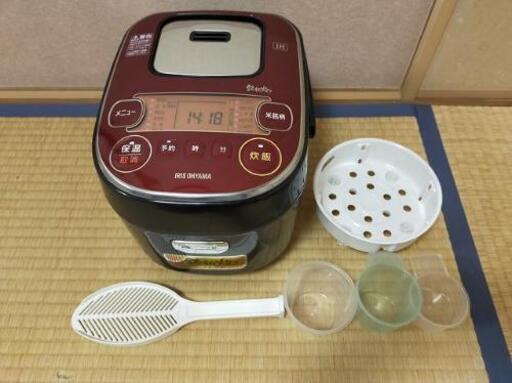 ■決定済■アイリスオーヤマ 炊飯器 米屋の旨み 銘柄炊き ブラック [3合 /IH] KRC-IE30