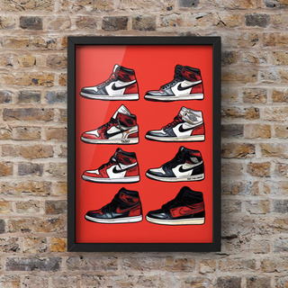 63 AIR JORDAN1エアジョーダン1 オマージュアートポ...