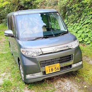 タントカスタム　エンジン交換済み　ダークシルバー　ピラーレス　ス...
