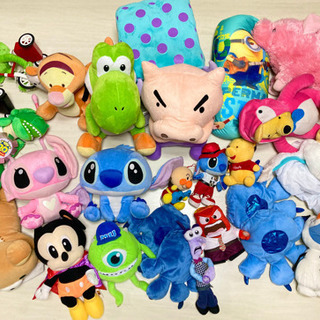 ぬいぐるみ　100円~ ディズニー　キャラクター　ミッキー　スティッチ　オラフ　トイストーリー　ミニオン　ぶりぶりざえもんの画像