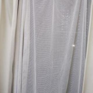 無料　無印良品遮光カーテン　ニトリレースカーテン各4枚　長さ186センチ
幅1枚90センチの画像