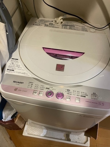 シャープ洗濯機譲ります