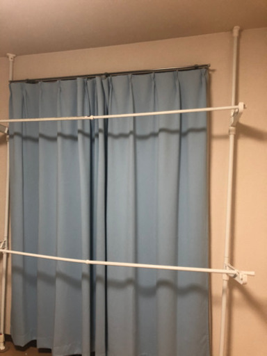 洗濯物　突っ張り棒　部屋干し用