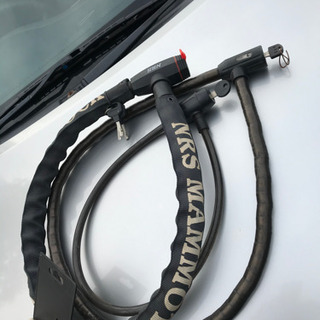 ワイヤーロック！バイク自転車原付ビックスクーターセキュリティ盗難防止Ｕ字ロックの画像