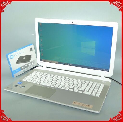 送料無料 新品SSD250GB 早い者勝ち ノートパソコン 中古良品 15.6型 東芝 T45/33MGY Celeron 4GB DVDRW 無線 カメラ Win10 Office ゴールド