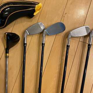【中古】ゴルフクラブセット　ドライバー、パター、バックなど11本セット