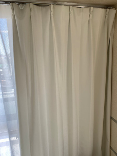 完全遮光 防寒 断熱 防音カーテン　幅100x丈180cm 2枚入　白