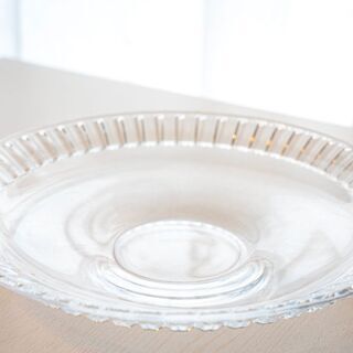 中サイズガラス皿 24*24*4