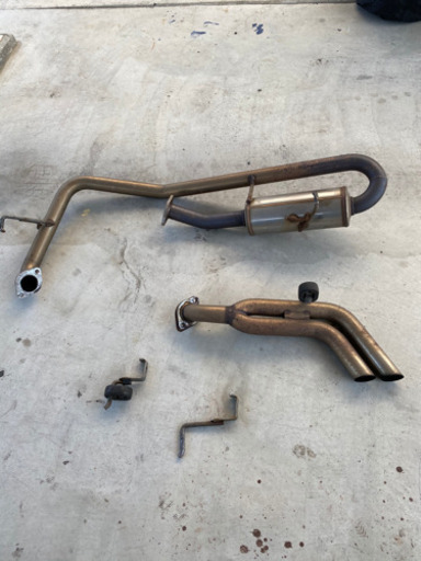 ジムニーJA11 サイド出しステンレスマフラー