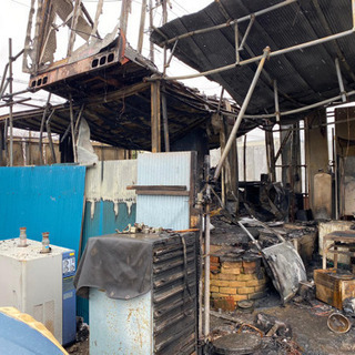 火事で事務所が全焼