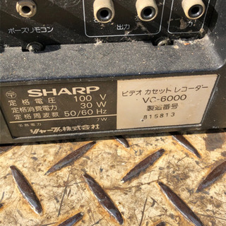 シャープvc-6000 ビデオカセット　希少の画像
