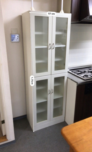 食器棚　中古　白