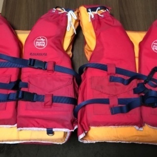 【中古】救命胴衣　ライフジャケット　FUJITA CANOE 大...