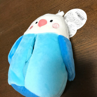 可愛らしいインコのミニティッシュカバー＆クリーナーの画像