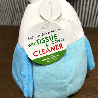 可愛らしいインコのミニティッシュカバー＆クリーナーの画像