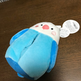 可愛らしいインコのミニティッシュカバー＆クリーナーの画像