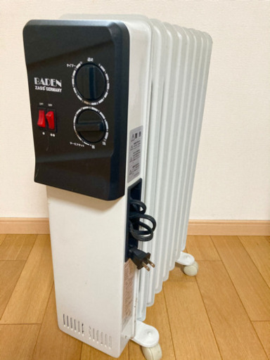 オイルヒーター　電気ヒーター　タイマー付き　安全安心　baden zass  暖房