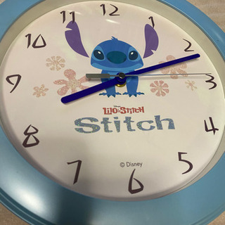 壁掛け時計　スティッチの画像