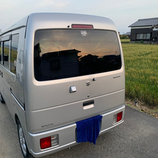 エブリィハイルーフ　多走行車　JOY POPターボ da64 車検付　軽バン　箱バン　MINIアルミ付　バックカメラ　車中泊　値下げの画像