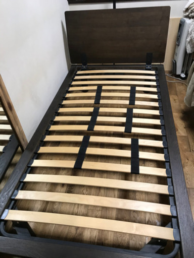 無印良品　muji シングルベッドフレーム　ウォールナット　2　旧モデル