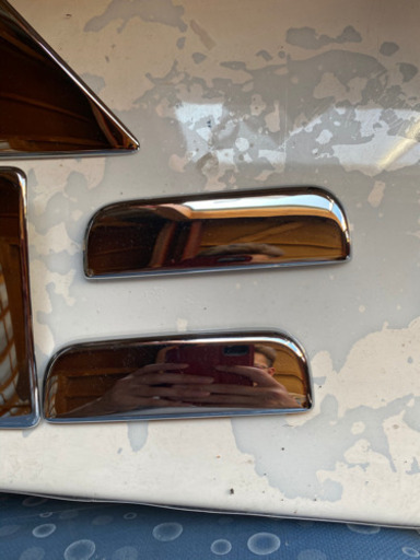 ドアハンドルガーニッシュ＆メッキドアハンドルカバー左右セット