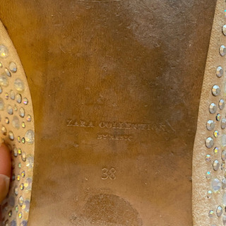 値下げ！！ZARAのキラキラ、ぺたんこ靴の画像