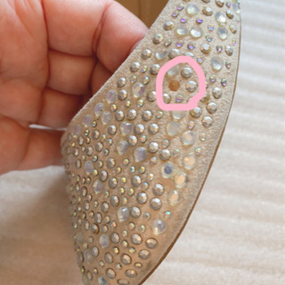 値下げ！！ZARAのキラキラ、ぺたんこ靴の画像