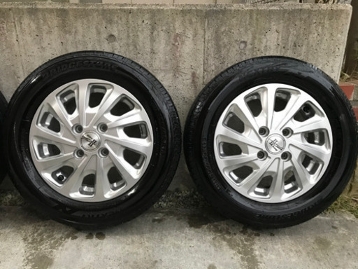 【使用少美品】ブリヂストン 低燃費タイヤ  155/65R13  ★2019年製 バリ山