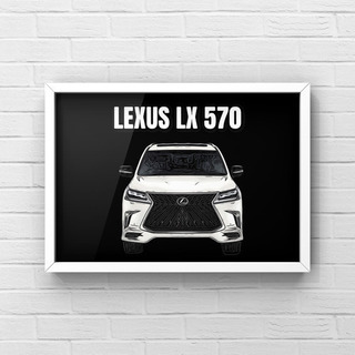 67 LEXUS LX 570 レクサスオマージュアートポスター(フレーム付き) の画像