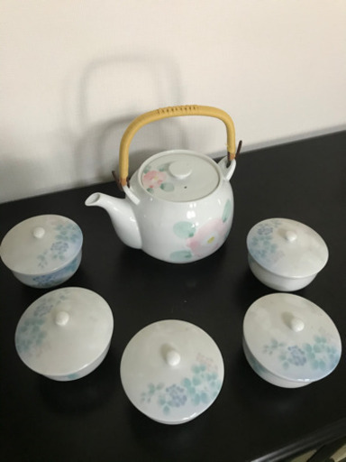 紫陽花ティーセット　茶器　急須　湯飲み