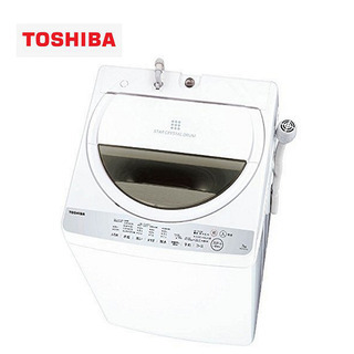 【お譲り先決定済】 　東芝 全自動洗濯機 7kg グランホワイト AW-7G6 Wの画像