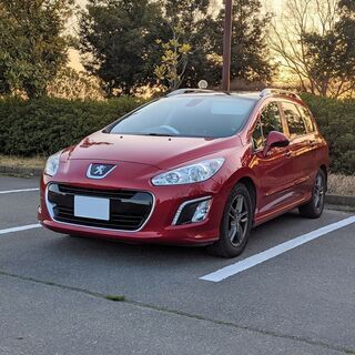 ネット決済可 2012y プジョー308SW プレミアム 赤 7人乗り