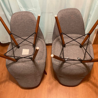 購入1年未満☆目立った傷汚れなし ダイニングチェア4脚 イームズチェアの画像