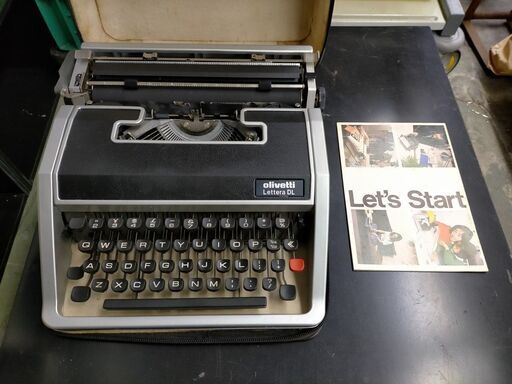 Olivetti タイプライター Lettera DL 昭和 レトロ アンティーク 取説有 大阪タイプライター商會 中古 現状