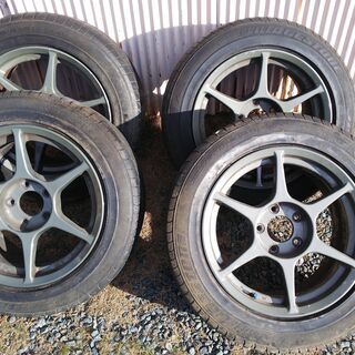 【取引中】【受け渡し限定】  Buddyclub　P1 Racing 16インチ 8.5J　ホイール4本セット