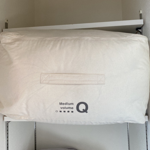 無印　羽毛布団1層式　クイーンサイズ　カバー付き