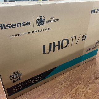 ハイセンス　外付けHDD対応４K対応液晶テレビ　５０F６０F　未使用品