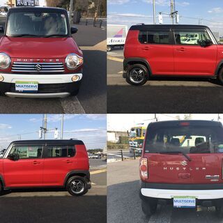 スズキ ハスラー660 G　HDDナビ ETC シート ヒーター TV 禁煙車 （ワインレッドブラック）の画像