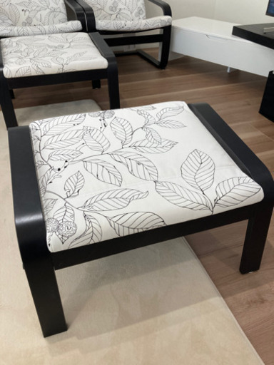 IKEA ポエング チェア&オットマン 2セット