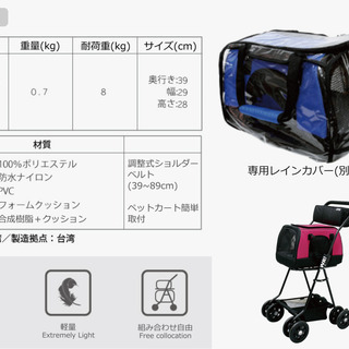 WILLAMAZING　台湾製　ミニサイズペット用 キャリーバッグ　PB-03　ブルーの画像