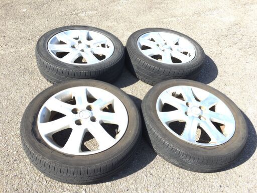 ■4635■三菱 15X4J35 アルミ付きタイヤ4本セット TOYO 145/65/R15 DUNLOP 175/55/R15 MITSUBISHI ダンロップ トーヨー