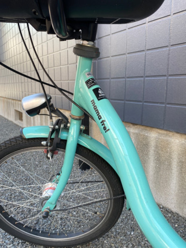美品！値下げ！子供乗せ自転車　チャイルドシート付き　非電動　6段変速　LEDオートライト付