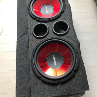 ウーファー、アンプ2個セット売ります
