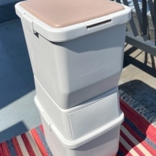 2段ダストボックス　ゴミ箱　小さめ　スタイリッシュ