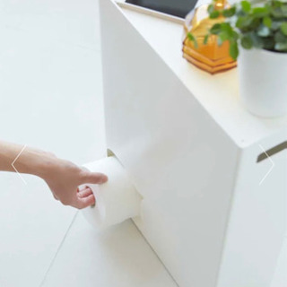 【美品】ディノス家具　飾り棚スリム トイレットペーパーストッカー　dinosの画像