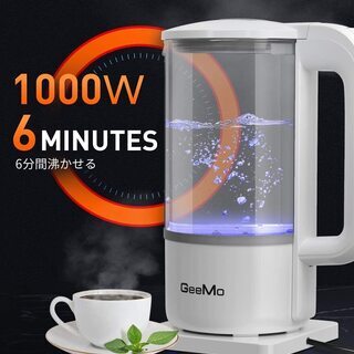 【取引中】【新品】ガラス電気ケトル(値下げ)の画像